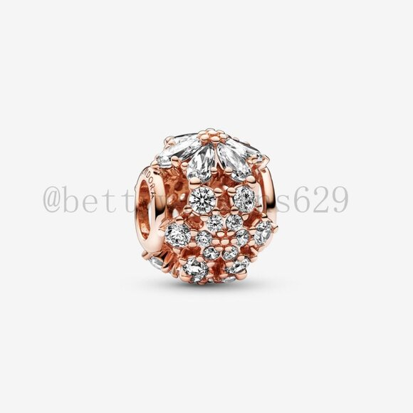 Pandora Sparkling Herbarium Cluster Round Charm - Picture 1 of 3